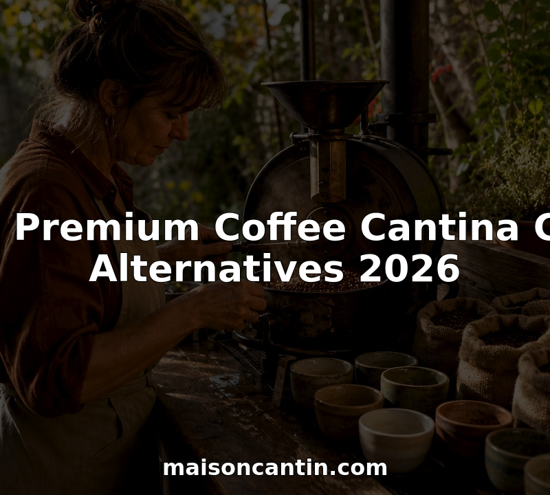 Barista roasting small batch coffee beans in artisanal roastery